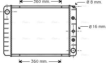 Ava Quality Cooling VO 2039 - Radiatore, Raffreddamento motore autozon.pro