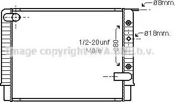 Ava Quality Cooling VO 2034 - Radiatore, Raffreddamento motore autozon.pro