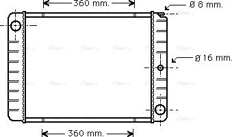 Ava Quality Cooling VO 2038 - Radiatore, Raffreddamento motore autozon.pro