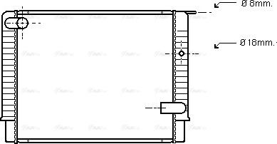 Ava Quality Cooling VO 2033 - Radiatore, Raffreddamento motore autozon.pro