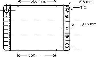 Ava Quality Cooling VO 2028 - Radiatore, Raffreddamento motore autozon.pro