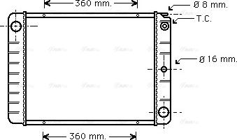 Ava Quality Cooling VO 2027 - Radiatore, Raffreddamento motore autozon.pro