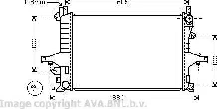 Ava Quality Cooling VO 2114 - Radiatore, Raffreddamento motore autozon.pro