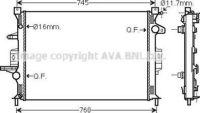 Ava Quality Cooling VO2187 - Radiatore, Raffreddamento motore autozon.pro