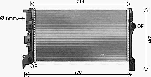 Ava Quality Cooling VO2304 - Radiatore, Raffreddamento motore autozon.pro