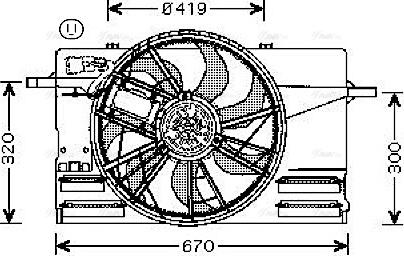 Ava Quality Cooling VO 7508 - Ventola, Raffreddamento motore autozon.pro