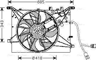 Ava Quality Cooling VO 7502 - Ventola, Raffreddamento motore autozon.pro