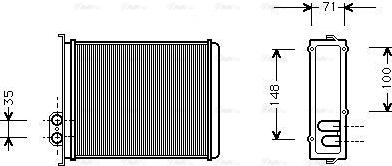 Ava Quality Cooling VOA6085 - Scambiatore calore, Riscaldamento abitacolo autozon.pro