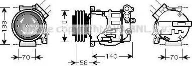 Ava Quality Cooling VO K144 - Compressore, Climatizzatore autozon.pro