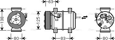 Ava Quality Cooling VOAK120 - Compressore, Climatizzatore autozon.pro