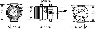 Ava Quality Cooling VO K054 - Compressore, Climatizzatore autozon.pro