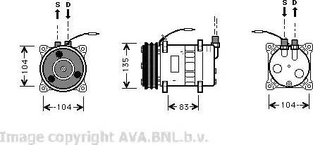 Ava Quality Cooling VO K052 - Compressore, Climatizzatore autozon.pro