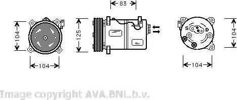 Ava Quality Cooling VO K030 - Compressore, Climatizzatore autozon.pro