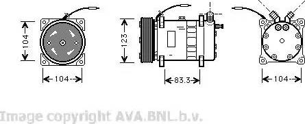 Ava Quality Cooling VO K102 - Compressore, Climatizzatore autozon.pro