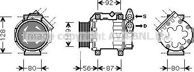 Ava Quality Cooling VOK188 - Compressore, Climatizzatore autozon.pro