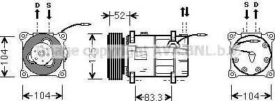 Ava Quality Cooling VO K122 - Compressore, Climatizzatore autozon.pro