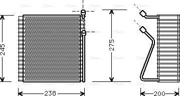 Ava Quality Cooling VO V091 - Evaporatore, Climatizzatore autozon.pro