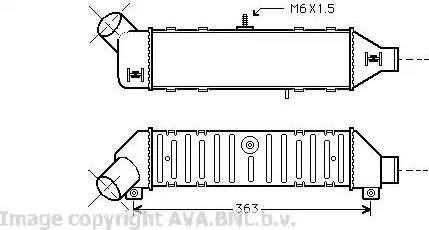 Ava Quality Cooling VW 4136 - Intercooler autozon.pro