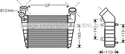 Ava Quality Cooling VW 4216 - Intercooler autozon.pro