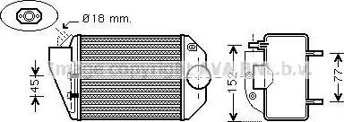 Ava Quality Cooling VWA4221 - Intercooler autozon.pro