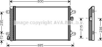 Ava Quality Cooling VW5183D - Condensatore, Climatizzatore autozon.pro