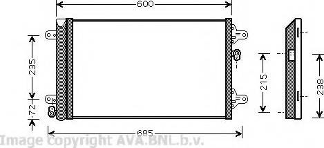 Ava Quality Cooling VW 5183 - Condensatore, Climatizzatore autozon.pro