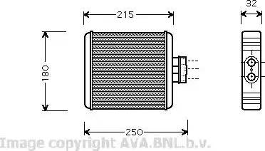 Ava Quality Cooling VW6196 - Scambiatore calore, Riscaldamento abitacolo autozon.pro