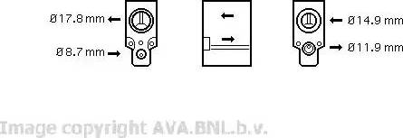 Ava Quality Cooling VW 1076 - Valvola ad espansione, Climatizzatore autozon.pro