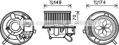 Ava Quality Cooling VW8339 - Elettromotore, Ventilatore abitacolo autozon.pro