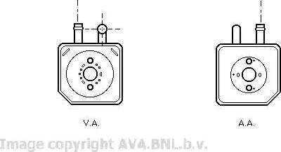 Ava Quality Cooling VW 3082 - Radiatore olio, Olio motore autozon.pro