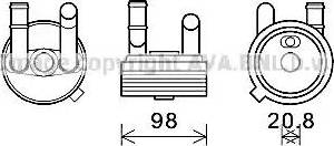 Ava Quality Cooling VW3396 - Radiatore olio, Cambio automatico autozon.pro