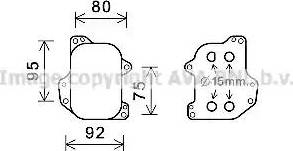 Ava Quality Cooling VW3393 - Radiatore olio, Olio motore autozon.pro