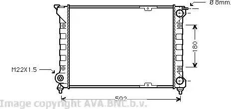 Ava Quality Cooling VW 2085 - Radiatore, Raffreddamento motore autozon.pro