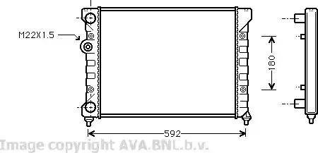 Ava Quality Cooling VW 2029 - Radiatore, Raffreddamento motore autozon.pro