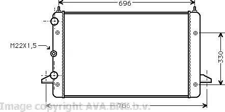 Ava Quality Cooling VWA2135 - Radiatore, Raffreddamento motore autozon.pro