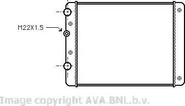 Ava Quality Cooling VW 2129 - Radiatore, Raffreddamento motore autozon.pro