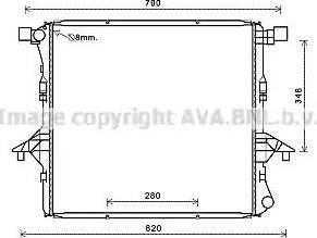 Ava Quality Cooling VW2363 - Radiatore, Raffreddamento motore autozon.pro