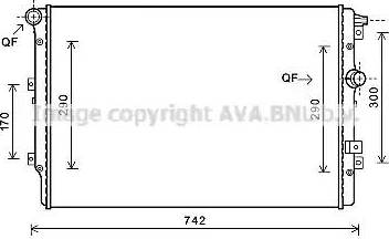 Ava Quality Cooling VW2362 - Radiatore, Raffreddamento motore autozon.pro