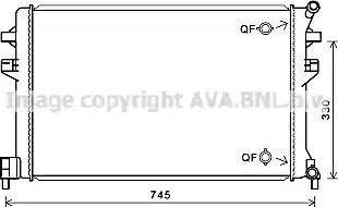 Ava Quality Cooling VW2383 - Radiatore, Raffreddamento motore autozon.pro