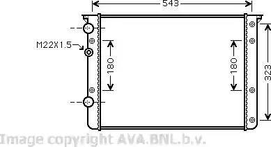 Ava Quality Cooling VW 2260 - Radiatore, Raffreddamento motore autozon.pro