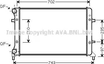 Ava Quality Cooling VW 2204 - Radiatore, Raffreddamento motore autozon.pro