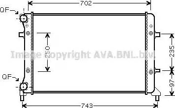 Ava Quality Cooling VW2205 - Radiatore, Raffreddamento motore autozon.pro