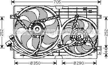 Ava Quality Cooling VW 7508 - Ventola, Raffreddamento motore autozon.pro