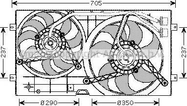 Ava Quality Cooling VW 7503 - Ventola, Raffreddamento motore autozon.pro