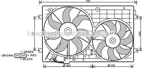 Ava Quality Cooling VW 7528 - Ventola, Raffreddamento motore autozon.pro