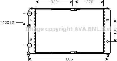 Ava Quality Cooling VWA2191 - Radiatore, Raffreddamento motore autozon.pro