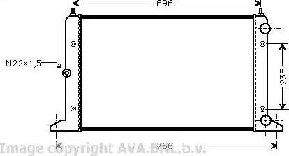 Ava Quality Cooling VWA2134 - Radiatore, Raffreddamento motore autozon.pro