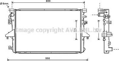 Ava Quality Cooling VWA2317 - Radiatore, Raffreddamento motore autozon.pro