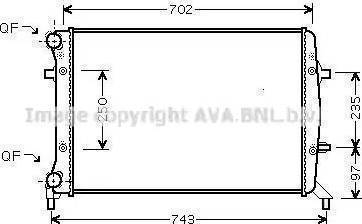 Ava Quality Cooling VWA2272 - Radiatore, Raffreddamento motore autozon.pro