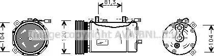 Ava Quality Cooling VWAK172 - Compressore, Climatizzatore autozon.pro